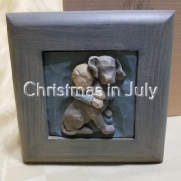 Willow Tree Susan Lordi Hug Memory Box Puppy Dog #26620 with box - Picture 2 of 3